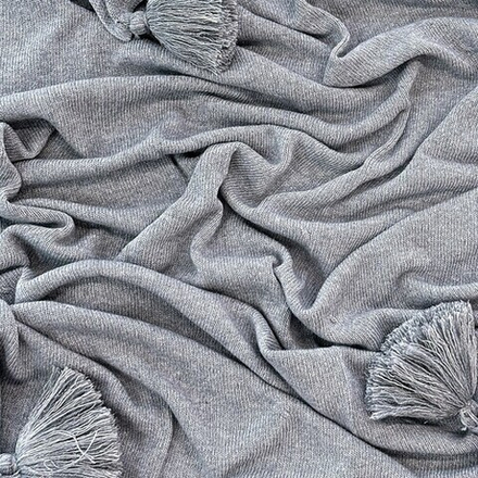 Плед-палантин GRACE Rene Real серый меланж 110x170 см