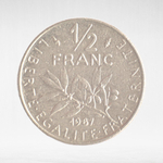 France, ½ Franc 1987 - Signature "O. Roty", VF