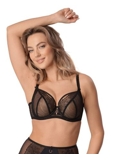 Бюстгальтер Roxane с вышивкой люрексом (Размер: 80G) (Цвет: черный)