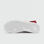 кроссовки Nike Air Force 1 Mid White Red Swoosh