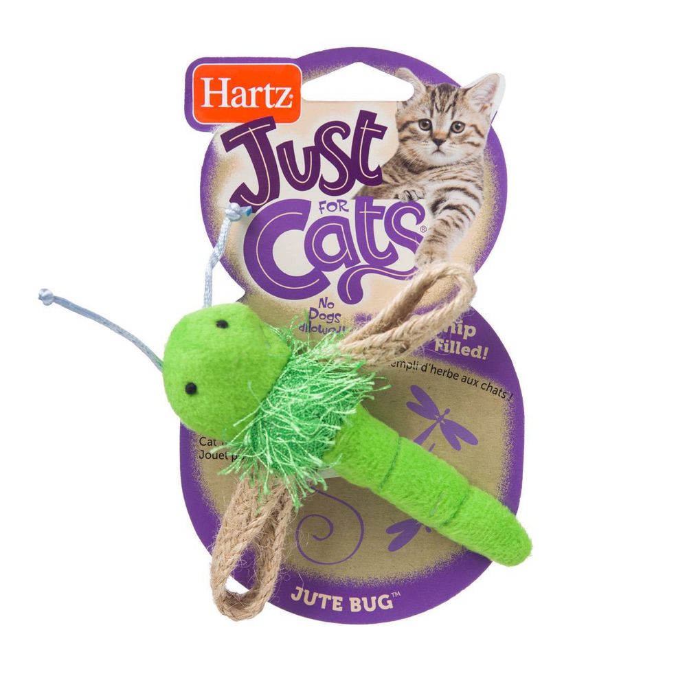 Игрушка Hartz JFC Jute Bugs Cat Toy стрекоза мягкая для кошек