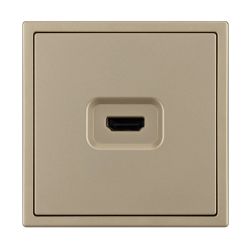 Механизм HDMI розетки SCT-NOBE-MHD1-SFPL-GD (Arlight, Золотой песок) 061843