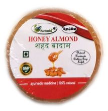 Мыло Karmeshu Мед миндал ручной работы с натуральной мочалкой 75 гр