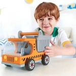 Деревянная игрушка машинка - грузовик "Самосвал на стройке"