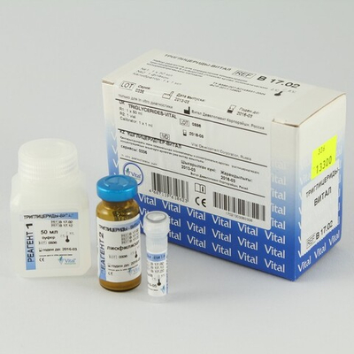 Триглицериды- 2,Витал,(энзиматич.колориметр.)50мл, В17.02