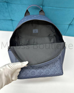 Мужской синий рюкзак Louis Vuitton Discovery PM с узором монограм