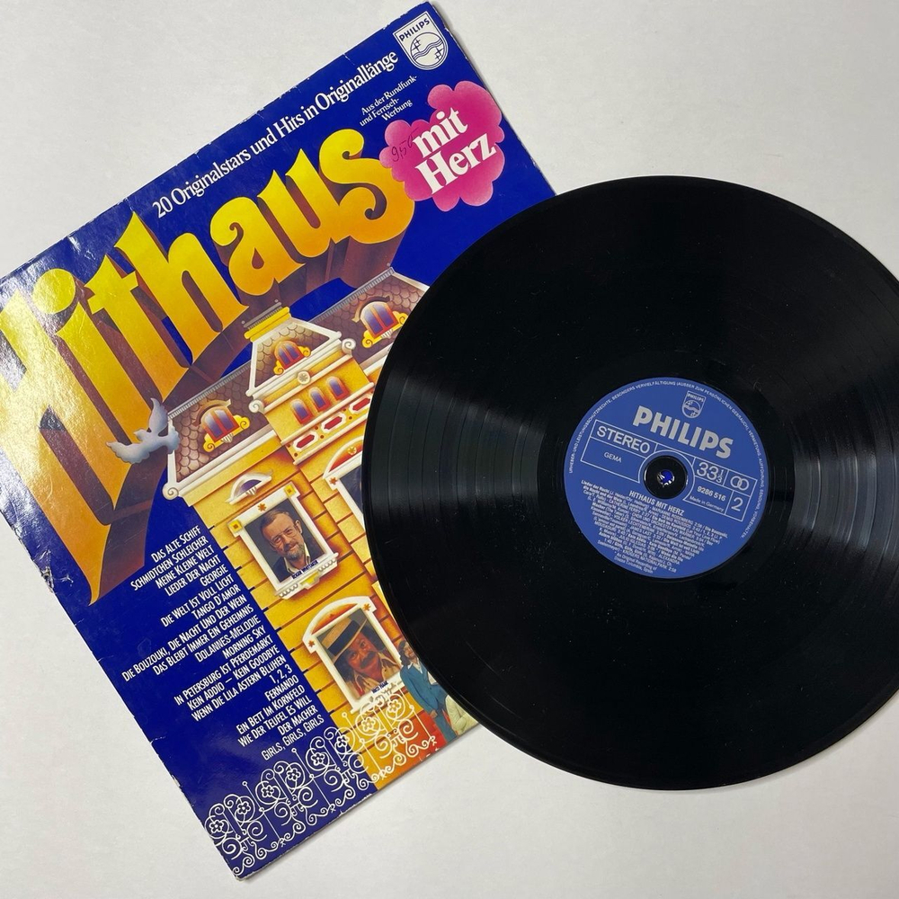 Винтажная виниловая пластинка LP Сборник Эстрады Hithaus Mit Herz (Germany 1976)