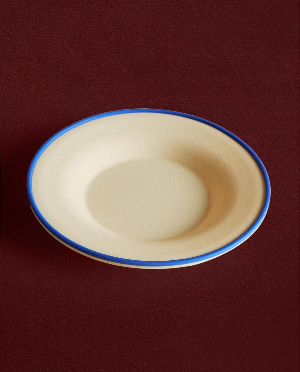 Zara Home тарелка из силикона, цвет бежевый, 21 см