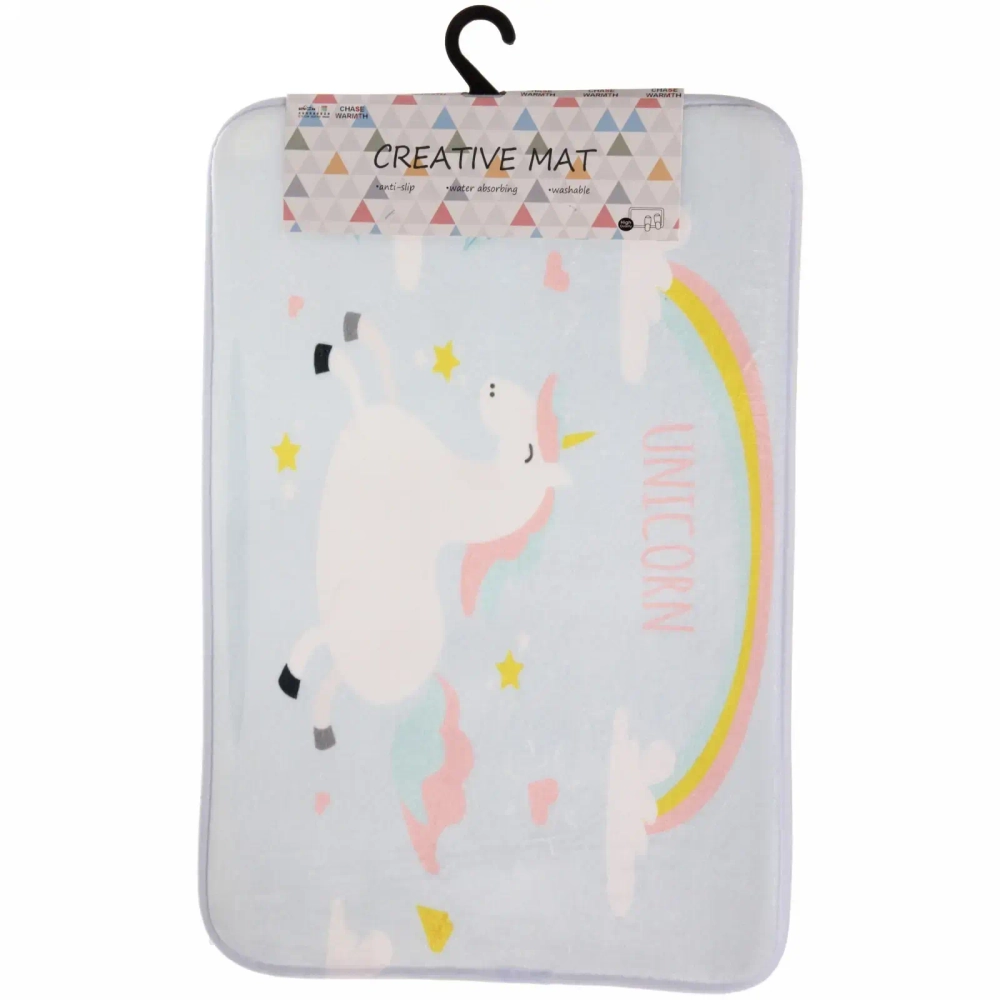 Коврик для ванной 40*60"Единорожек» 170095