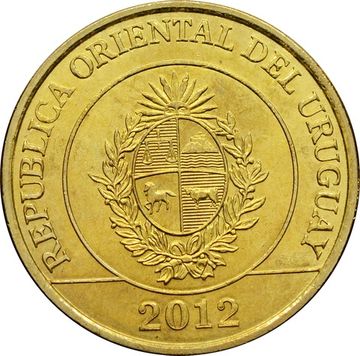 2 песо 2012 Уругвай