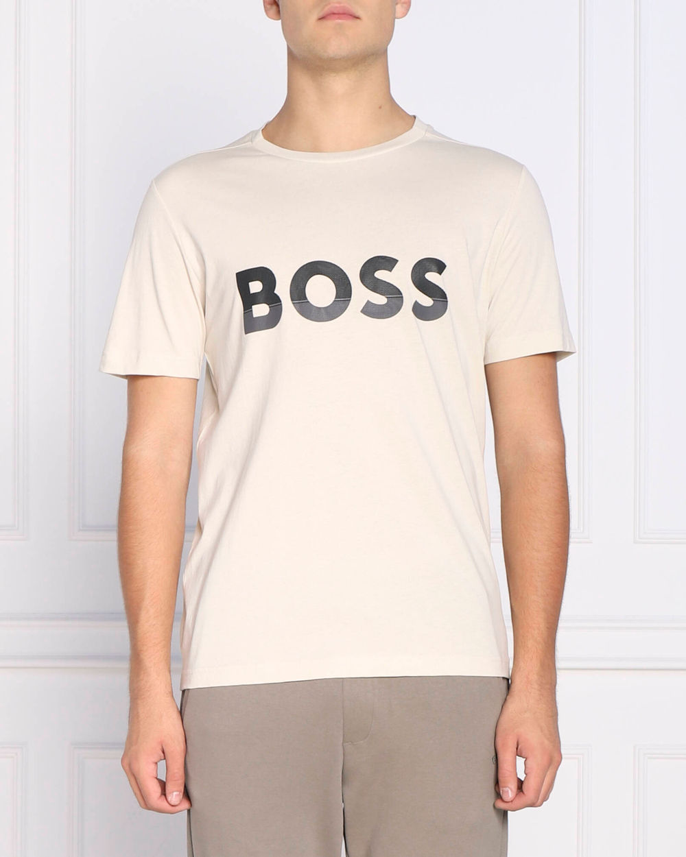 Футболка Tee 1 BOSS GREEN - бежевый(50477616)