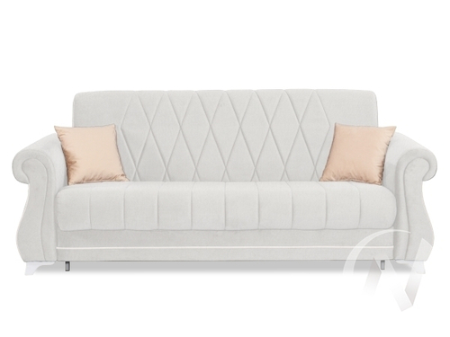 Диван прямой Бриз 2 (БД) НПБ ОПОРЫ БЕЛЫЕ/CANDY 01 (белый)/CANDY 02 (бежевый)