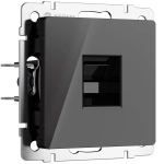 Розетка Ethernet RJ-45 (черный акрил) W1181048