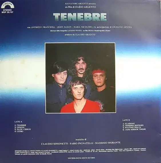 Simonetti - Pignatelli - Morante - Tenebre - Clear Red - LP