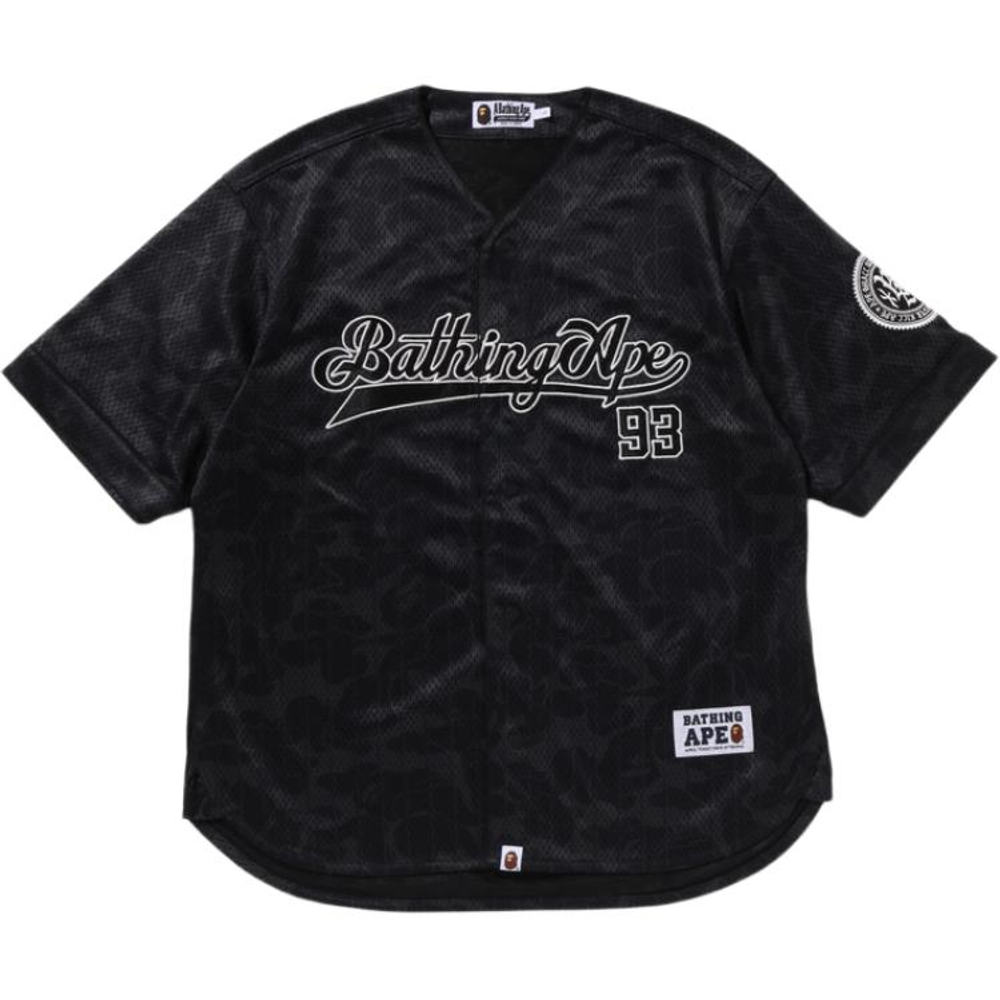 A Bathing Ape Bathing Ape Camo Stripe Baseball Shirt