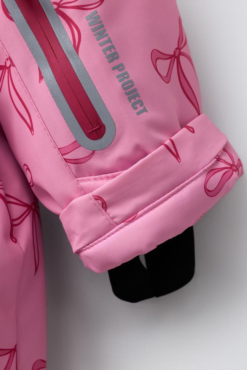 ZARA ДЛИННЫЙ КОМБИНЕЗОН WATER RESISTANT И WINDPROOF С БАНТАМИ, РОЗОВЫЙ