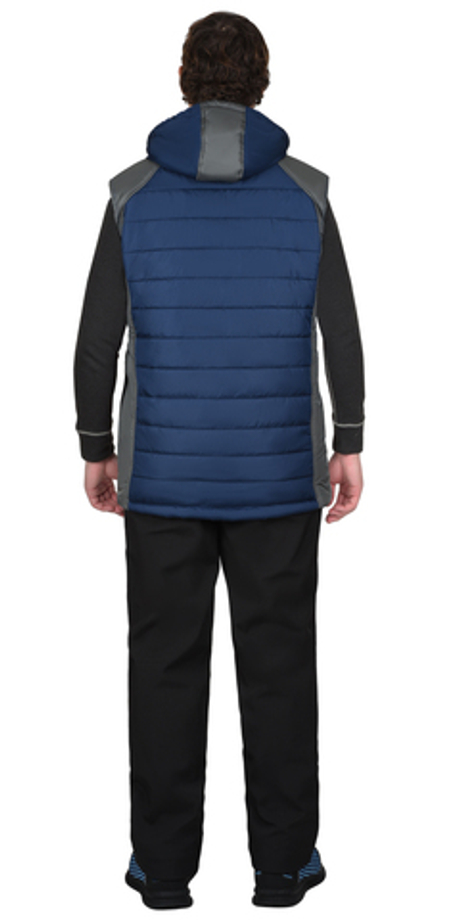 Жилет СИРИУС-УРБАН синий с серым