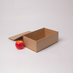 Коробка самосборная на магнитах 30х10х18, коричневый, крафт