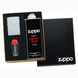 Набор подарочный для широкой зажигалки Zippo, черный, 118х43х145 мм
