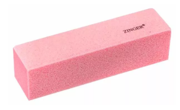 Блок шлифующий Zinger, четырехсторонний, Розовый