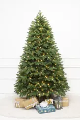 Искусственная елка Парижанка 300 см., 1030 теплых белых LED ламп, литая хвоя+ПВХ, ЕлкиТорг (138300)