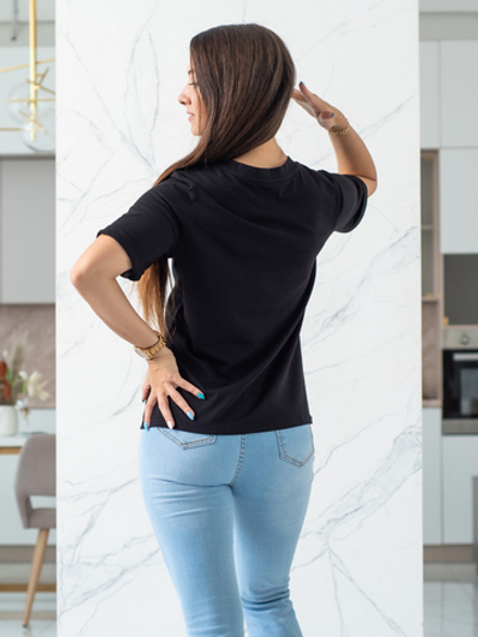 T-shirt Villanelle, Black