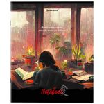 Тетрадь А5, 80 л., BRAUBERG, скоба, клетка, обложка картон, "Anime Girls", 404412, 5шт