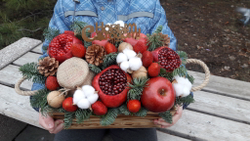 Фруктовый букет " Зимние краски"