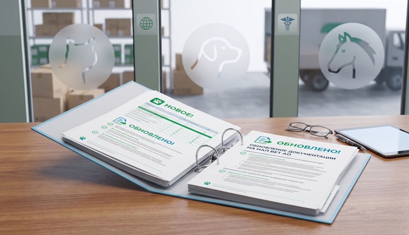 История обновлений документов «Ветеринарная аптека»