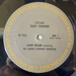 Винтажная виниловая пластинка LP Copland, Conducts Copland, London Symphony Orchestra Short Symphony (USA 1969)