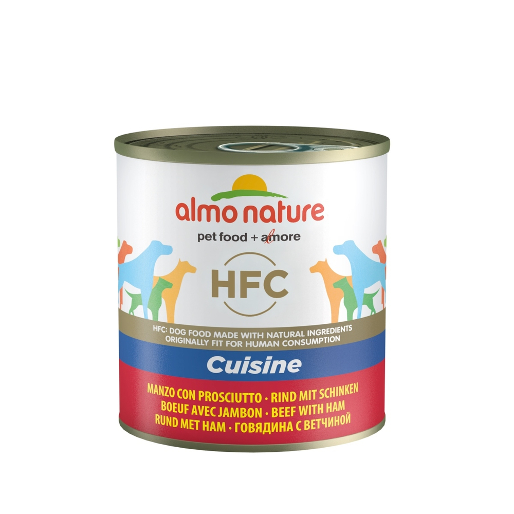 Almo Nature Консервы для Собак с Говядиной и Ветчиной (Natural HFC Beef&Ham) 0,29 кг x 1 шт.