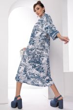 Платье "Сьюзан" (вайт/блю) П8161 LT Collection
