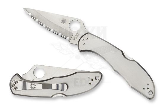 Складной нож Spyderco Delica 2 C11S c клинком из стали VG-10, рукоять Stainless Steel