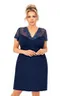 Livia nightdress plus Dark blue
