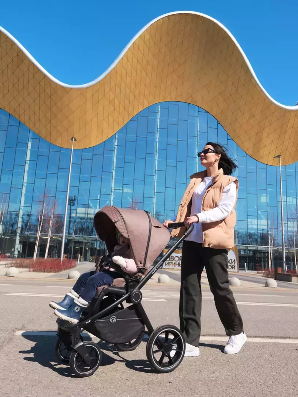 Коляска детская "FLEX GRAND" (2в1) RA072 Cacao Brown