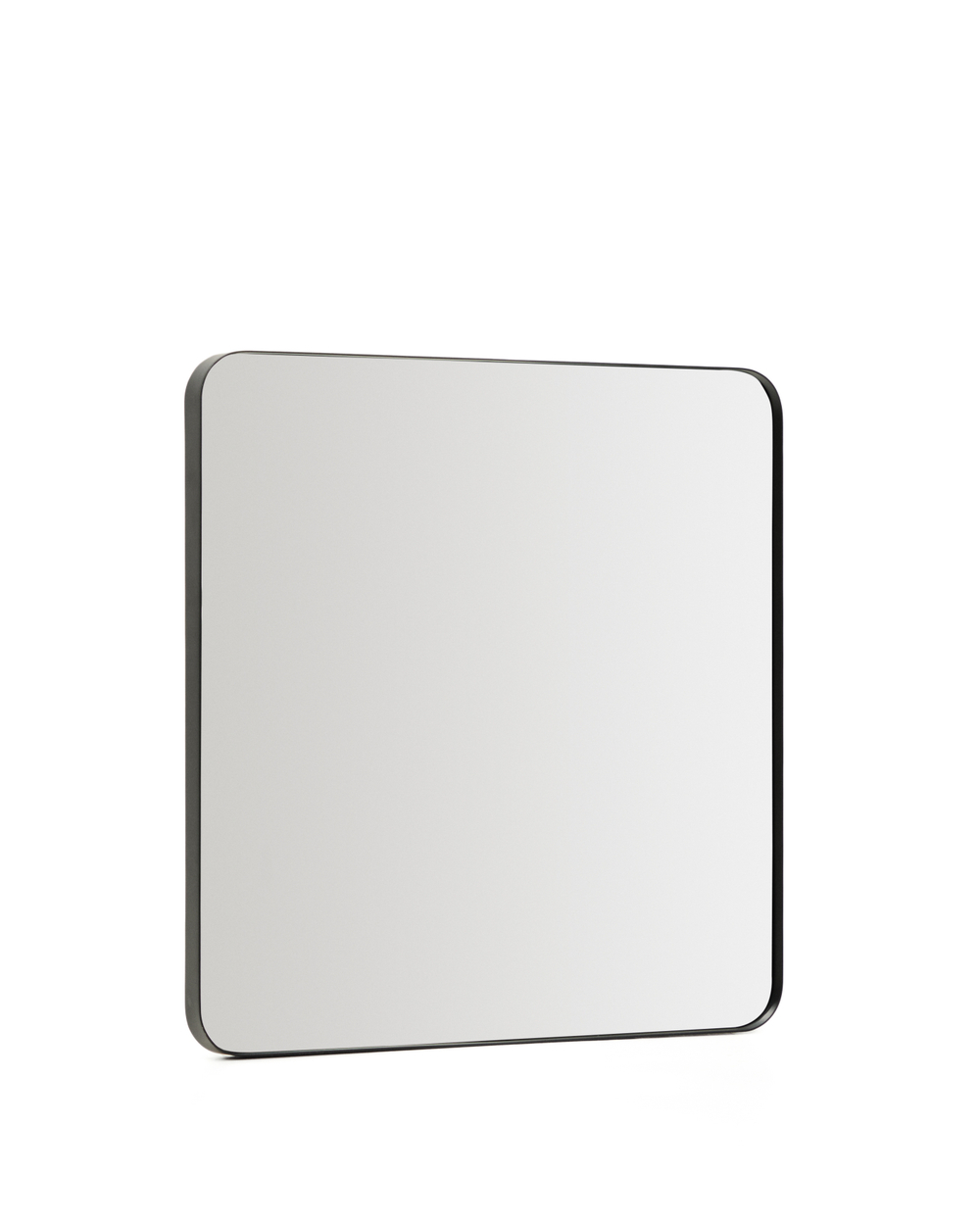 Зеркало Marco черное металлическое 60 x 60 см