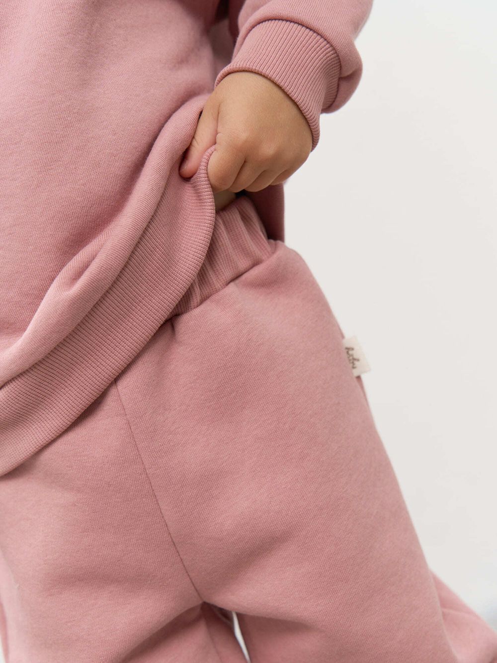 Джоггеры "Розовая дымка" утепленные 0+