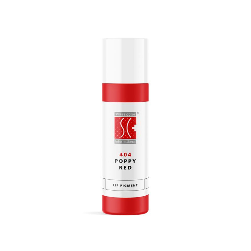 Swiss color премиальный пигмент для перманентного макияжа губ POPPY RED, 10 ml