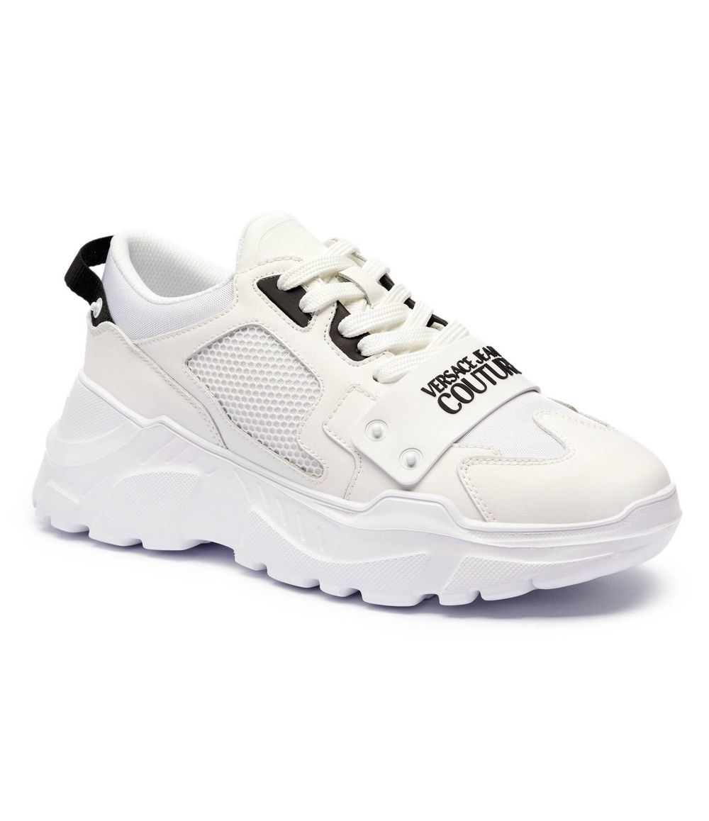 Кожаные кроссовки fondo speedtrack Versace Jeans Couture - белый(77YA3SC4ZP325)