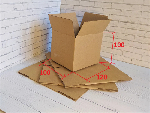 Коробка 120х100х100 мм. (бурая)