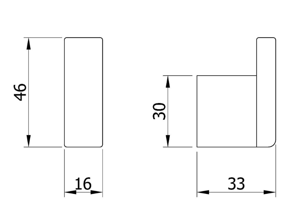 Крючок для ванны нерж. сталь CORINTO 16921.B глянцевый