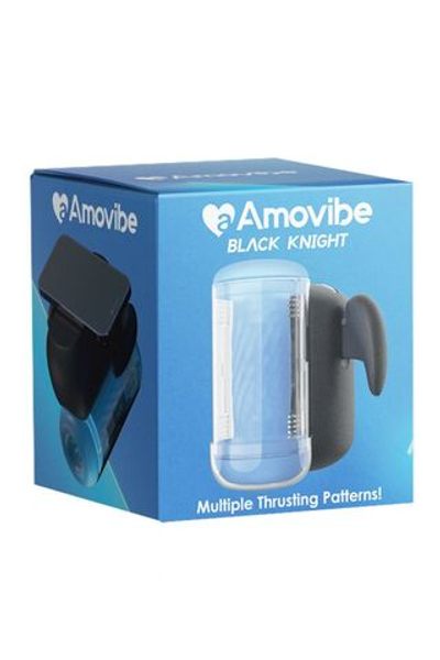 Инновационный робот-мастурбатор Black Knight с функцией пенетрации (Цвет: черный)