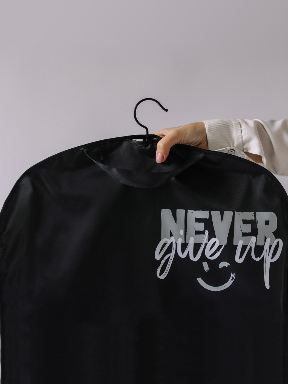 Детский чехол с карманами 110х50, влагостойкий. Never give up