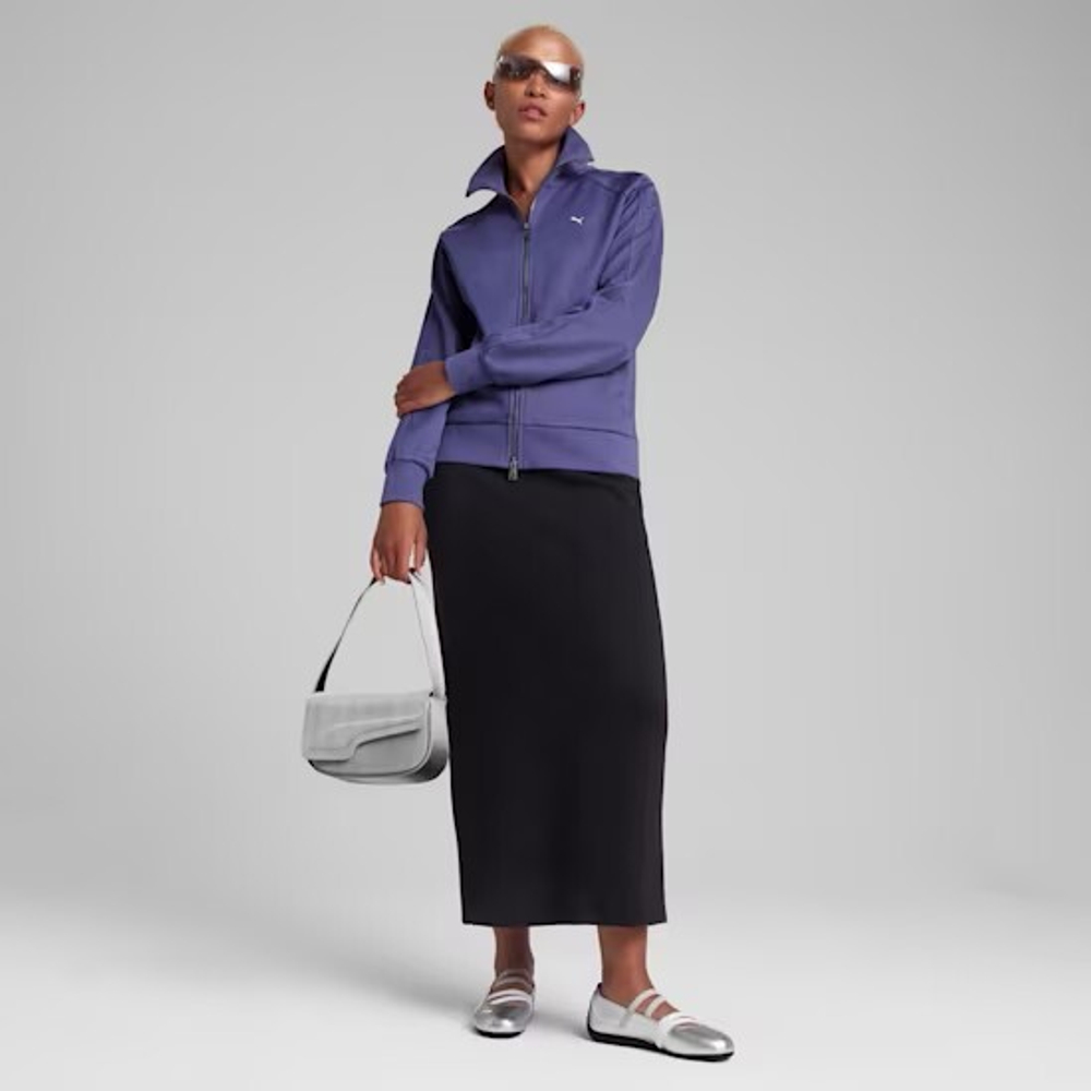 PUMA Женские кроссовки-балетки Speedcat Ballet Metallic, серебряный