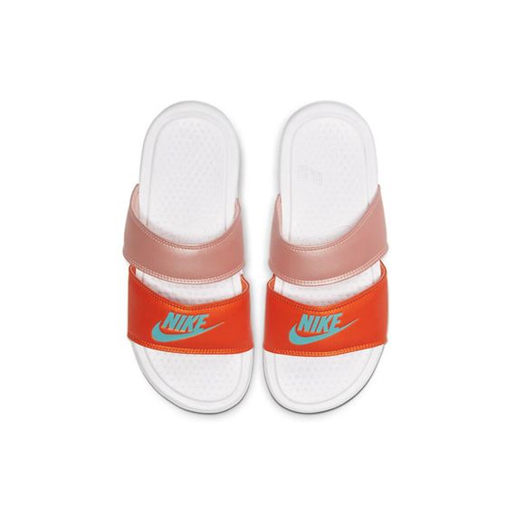 Nike Benassi Duo Ultra 'White Orange Pink'