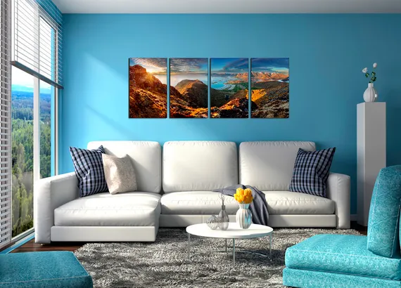 Модульная картина "Горная гряда"