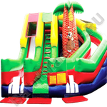 Детский надувной батут-горка "Обезьянка"