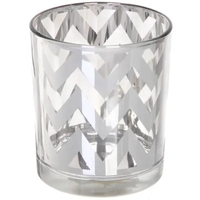 Подсвечник «Зиг-заг» 8,8*10см цвет серебро