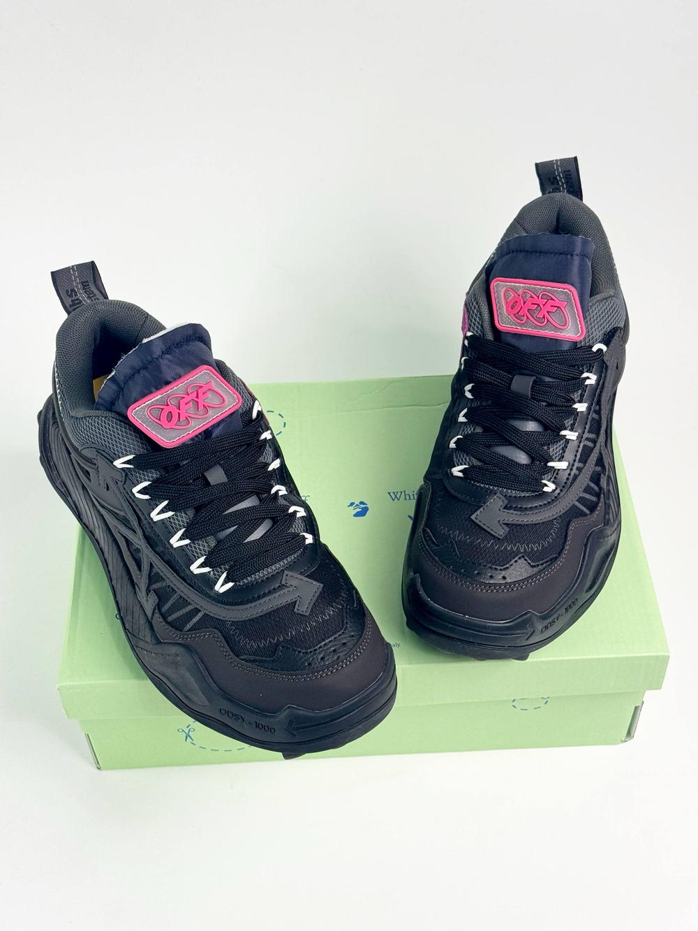 Кроссовки OFF-White Odsy 1000 #B118 (черн.)