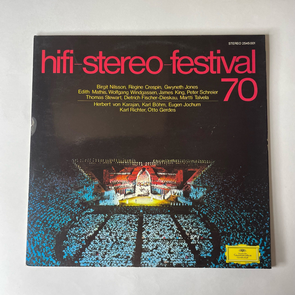 Винтажная виниловая пластинка LP Сборник Классической Музыки Hifi Stereo Festival 70 (Германия 1970) Deutsche Grammophon